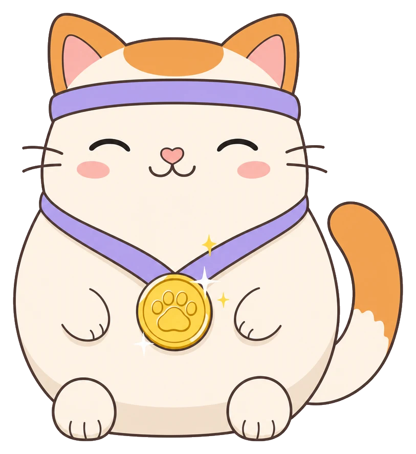 Miso celebrating a little win